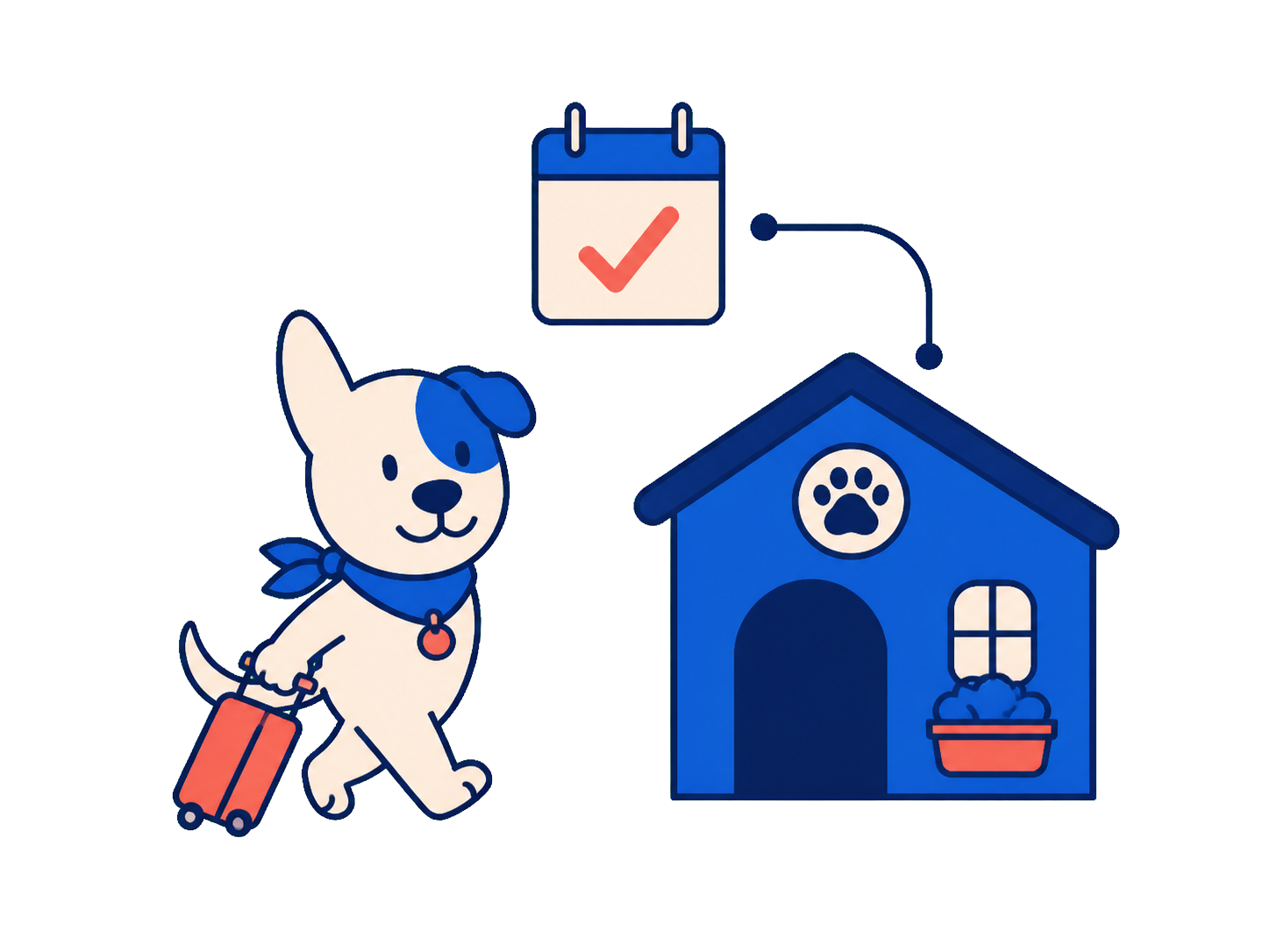 Perrito Barky en un espacio de cuidado
